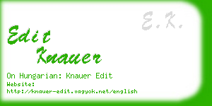 edit knauer business card